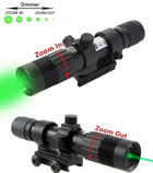Фокусований лазерний ліхтар для полювання зелений промінь 50mW - зображення 8