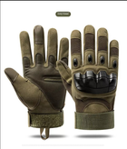 Тактические перчатки с карбоновыми вставками розмер XL - изображение 1