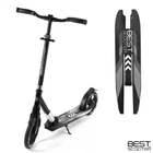 Детский двухколесный самокат Best Scooter 41629 со складной конструкцией и передним амортизатором, Черно-серый