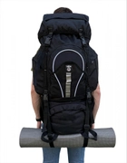 Рюкзак тактический зсу 85 л, рюкзак военный черный, туристический походный рюкзак ВСУ 85 л - изображение 5