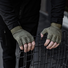 Тактичні рукавички Оліва XL - зображення 4