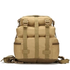 Рюкзак двухлямочный тактический 41x22x20 см песочный 50457 - изображение 3