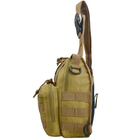 Повсякденна тактична сумка 26x20x8 см жовта 50413 - зображення 4