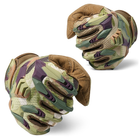 Тактические армейские перчатки с пальцами камуфляж JIUSUYI B35 - изображение 3