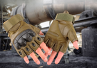 Тактические перчатки беспалые (велоперчатки, мотоперчатки) Maco Gear P10 - изображение 4