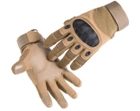Закрытые тактические перчатки мото, вело полный палец койот (671629714) Песочный XL - изображение 1