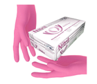Перчатки нитриловые SFM без пудры розовые 100шт S - изображение 1