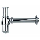 Сифон для умывальника HANSGROHE HANSGROHE колбовый латунь впуск 1 1/4" хром 52010000
