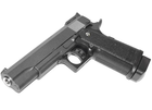 Спринговый пистолет Galaxy Colt M1911 с кобурой на пульках BB 6 мм металлический Black - изображение 3