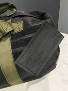 Тактична сумка-рюкзак Colo 90 л Чорний з хакі від 20 шт. - зображення 6