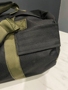 Тактическая сумка-рюкзак Colo 90 л Черный с хаки от 10 шт - изображение 3