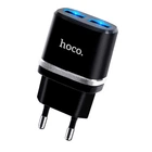Зарядний пристрій HOCO C12 2USB/ 5W, 2.4A Black (C12B)