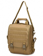 Сумка-рюкзак тактическая TacticBag MHZ A28 30 л, песочная - изображение 4