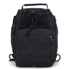 Сумка тактическая военная рюкзак ABX 600D Чёрный - изображение 4