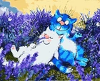 Картина за номерами малювання Artissimo Лавандова романтика PN4680 40х50 см розпис за номерами набір, фарби, пензлі та полотно (Art-PN4680)
