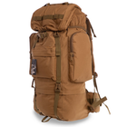 Рюкзак тактический рейдовый каркасный SILVER KNIGHT 65 литров TY-065 нейлон, оксфорд 900D коричневый - изображение 8