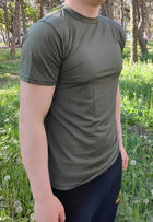 Тактическая футболка Flas-3; XL/54р; Микрофибра. Олива. Армейская футболка Флес. Турция. - изображение 5