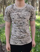 Тактична футболка Flas-1; М/50р; 100% бавовна. Піксель / зелений. Армійська футболка Флес. Туреччина. - зображення 4