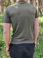 Тактическая футболка Flas-3; М/50р; Микрофибра. Олива. Армейская футболка Флес. Турция. - изображение 7