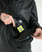 Сумка тактическая нагрудная, мужская тактична сумка кобура с быстрым доступом, сумка для пистолета, Bounce ar. SK-23-10, цвет черный - изображение 2