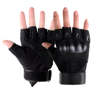Тактические беспалые перчатки (велоперчатки, мотоперчатки) Eagle Tactical ET-01 Black Размер М - изображение 2