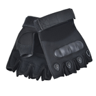 Тактичні безпалі рукавички (велорукавиці, моторукавиці) Eagle Tactical ET-01 Black Розмір XL - зображення 5