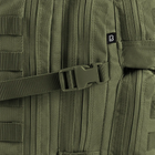 Военный тактический штурмовой рюкзак Brandit (Германия), 30л Олива милитари - изображение 3