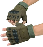 Беспалые военные перчатки (походные, армейские, защитные, охотничьи) Оливковый, Размер : XL(23998toiuuu)(LIVE) - изображение 2