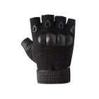 Военные штурмовые перчатки без пальцев Combat (походные, армейские, защитные, охотничьи) Черный Размер XL (23999iknii)(LIVE) - изображение 2