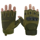 Перчатки тактические Oakley беспалые армейские Green XL - изображение 9