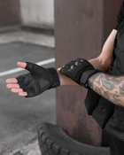 Тактические перчатки без пальцев BEZET M черные - изображение 7