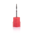 Фреза алмазная Nail Drill для обработки кутикулы (Почка закругленная), 263 025R, диаметр 2,5 мм. (красная насечка)