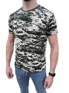 Футболка Піксель ЗСУ чоловіча, літня військова футболка, тактична футболка для військових ЗСУ. Розмір M (50) - зображення 3