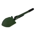 Лопата складная туристическая в чехле походная Универсальная штыковая сапёрная лопатка многофункциональная зеленая - изображение 8