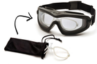 Тактичні окуляри-маска з діоптрійною вставкою в комплекті Pyramex V2G-XP (clear) (insert) прозорі - зображення 1