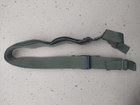 Ремень оружейный трехточечный тактический трехточка для АК,автомата ружья оружия цвет олива KS - изображение 6
