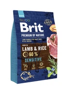 Сухой корм Brit Premium Sensitive Lamb для собак с чувствительным пищеварением со вкусом ягненка