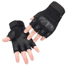 Тактические перчатки беспалые с защитой запястья Bezet Tactical Gloves (черные, размер XL) - изображение 3