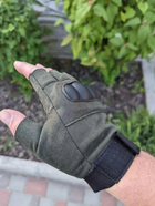 Военные тактические перчатки Kremina без пальцев L - изображение 2