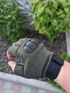 Військові тактичні рукавички Kremina без пальців L - зображення 4