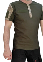 Военная тактическая футболка ВСУ размер L (50-52) 120160 хаки - изображение 2