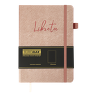 Блокнот діловий Buromax Libreta А5 96 аркушів обкладинка зі штучної шкіри нелінований бежевий (BM.295017-28)