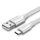 Кабель UGREEN US287 USB 2.0 to USB Type-C Cable Nickel Plating 3A 0.25m White (60119)