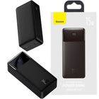 Повербанк портативное зарядное устройство Power Bank Baseus 30000 mAh premium 15W 3A 2USB+Type-C c Led дисплеем Bipow Digital Display Black