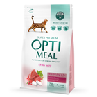 Сухой корм для кошек Optimeal Extra Taste с высоким содержанием телятины
