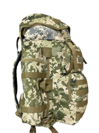 Рюкзак раскладной пиксель камуфляж 70-80 л тактический, армейский, военный, туристический, походный - изображение 4