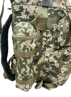 Рюкзак раскладной пиксель камуфляж 70-80 л тактический, армейский, военный, туристический, походный - изображение 9