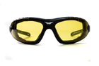 Очки защитные фотохромные Global Vision Shorty Photochromic (yellow) Anti-Fog, желтые фотохромные - изображение 3