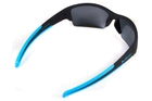 Очки поляризационные BluWater Daytona-2 Polarized (G-Tech blue), синие зеркальные в чёрно-голубой оправе - изображение 4