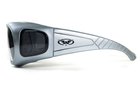 Очки защитные с уплотнителем (тактические) Global Vision Outfitter Metallic (gray) Anti-Fog, серые - изображение 3